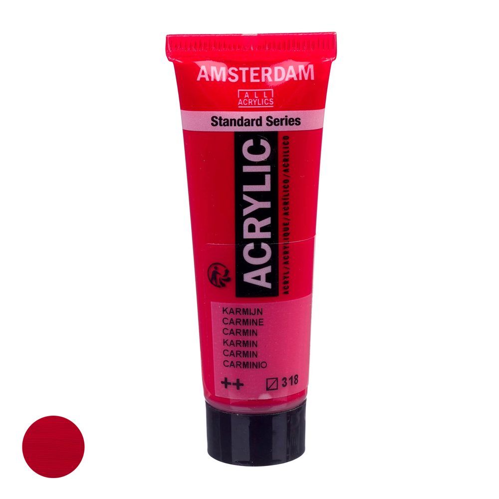 Royal Talens Amsterdam akrylová barva v tubě Standart Series 120 ml 318 Carmine - 1 ks