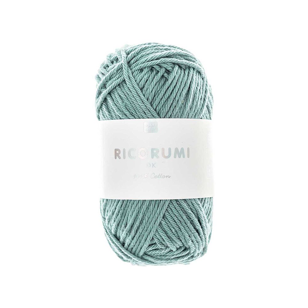Rico Design Bavlněná háčkovací příze Ricorumi dk odstín 074 aqua - 3 ks