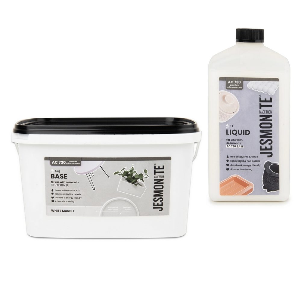 JESMONITE sada AC730 bílý mramor 6kg - 1 sada