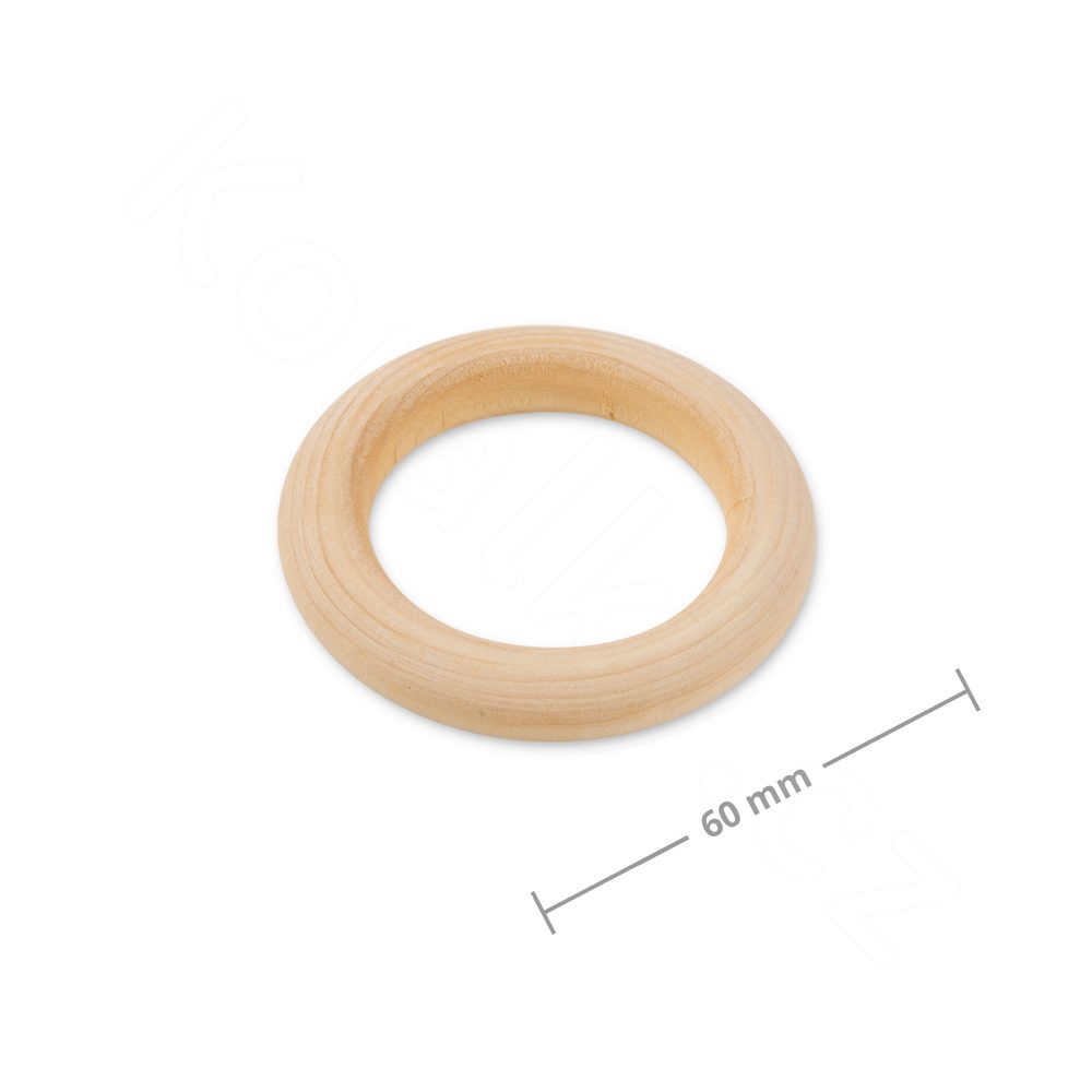 Dřevěné dekorační kroužky 60x10mm - 15 ks