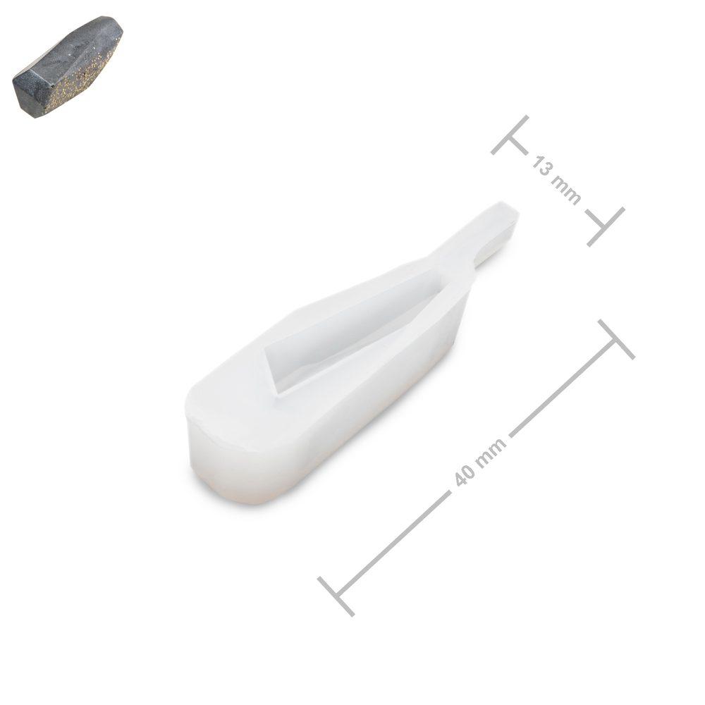 Silikonová forma na křišťálovou pryskyřici 40x13x12mm - 1 ks