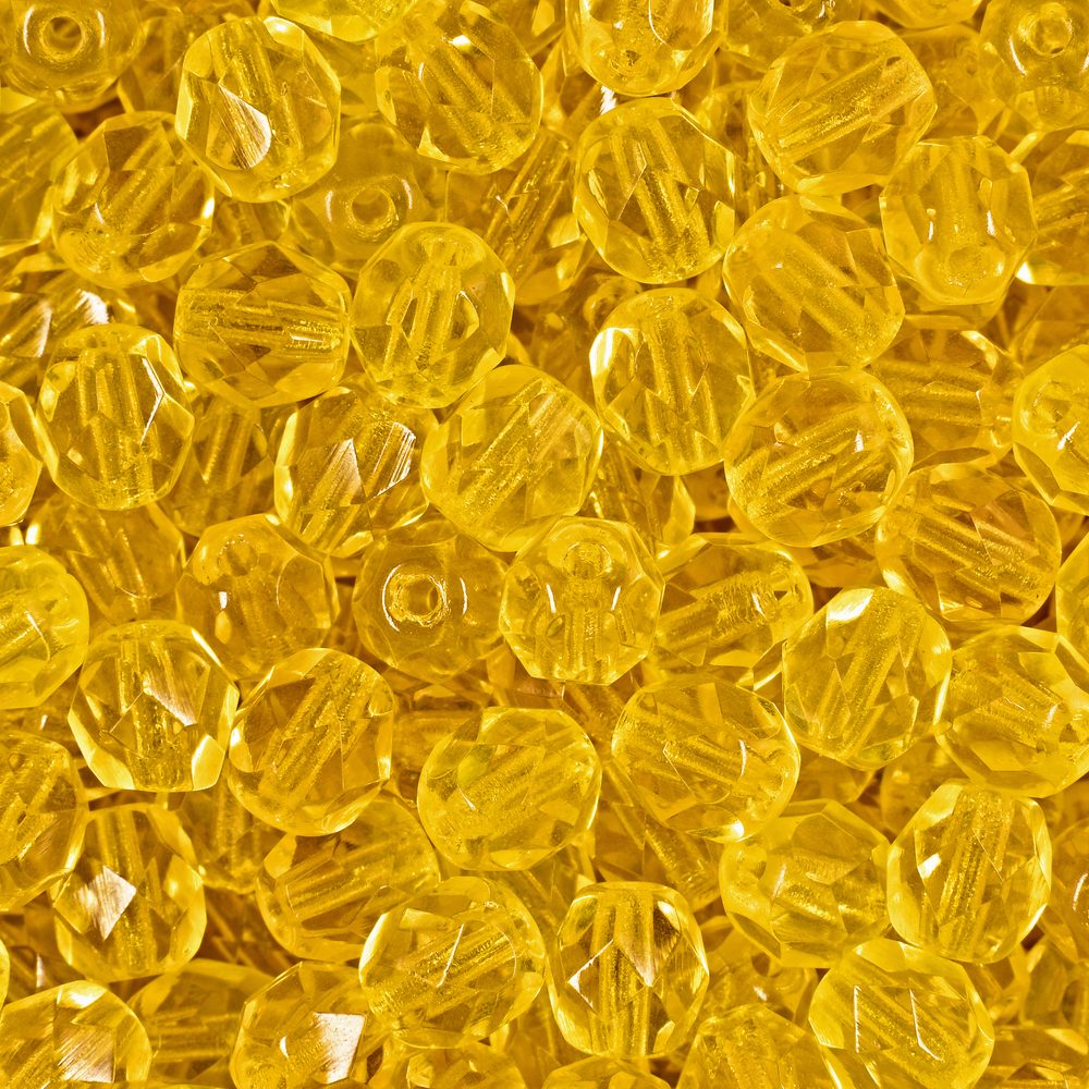 Manumi české broušené korálky 6mm Jonquil - 150 ks