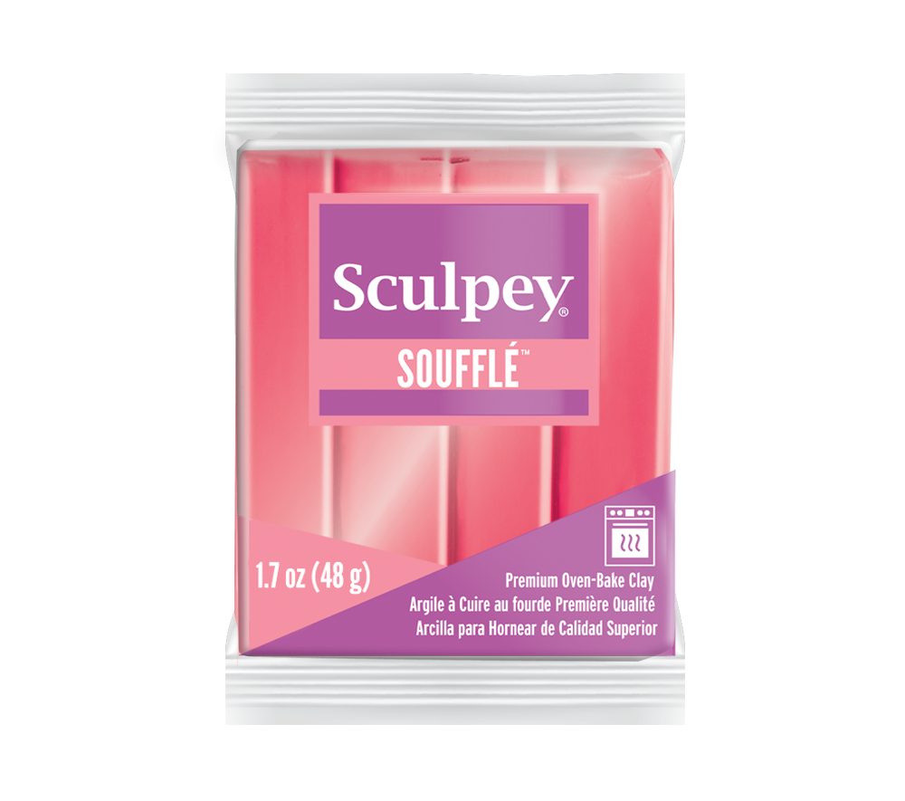 Sculpey PREMO Sunset Pearl tmavě růžová perleťová - 5 ks - 5 ks