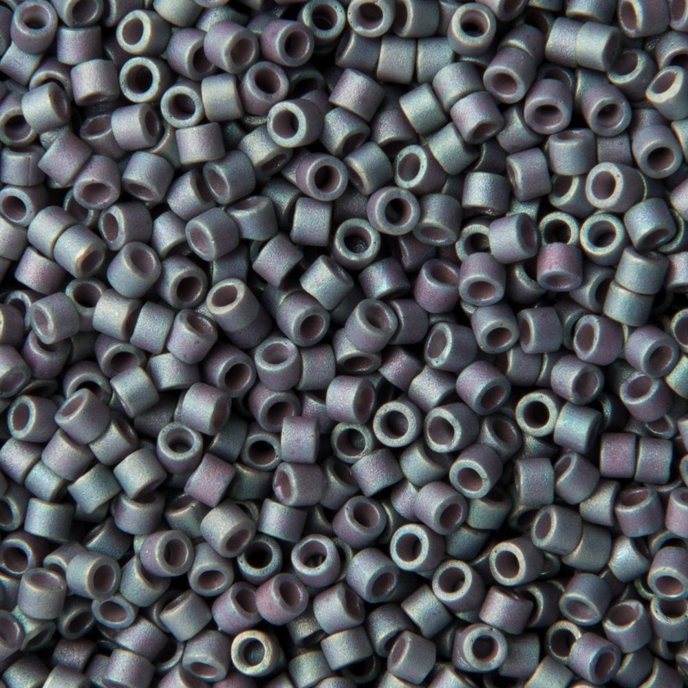 Miyuki Rokajlové korálky - Miyuki Delica 11/0 (DB-1063) Matte Metallic Blue Slate AB - 15 g