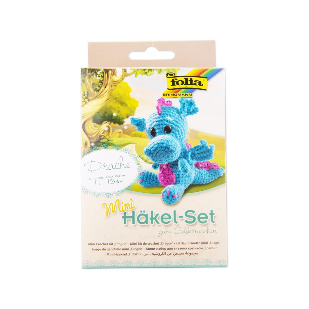 Háčkovací sada drak - 3 sady