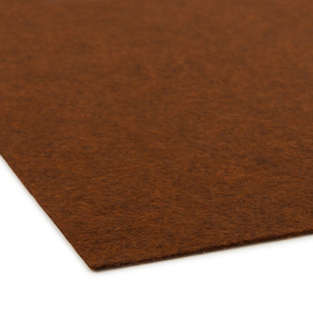 Filc / plsť dekorativní 1mm hnědá - 5 ks