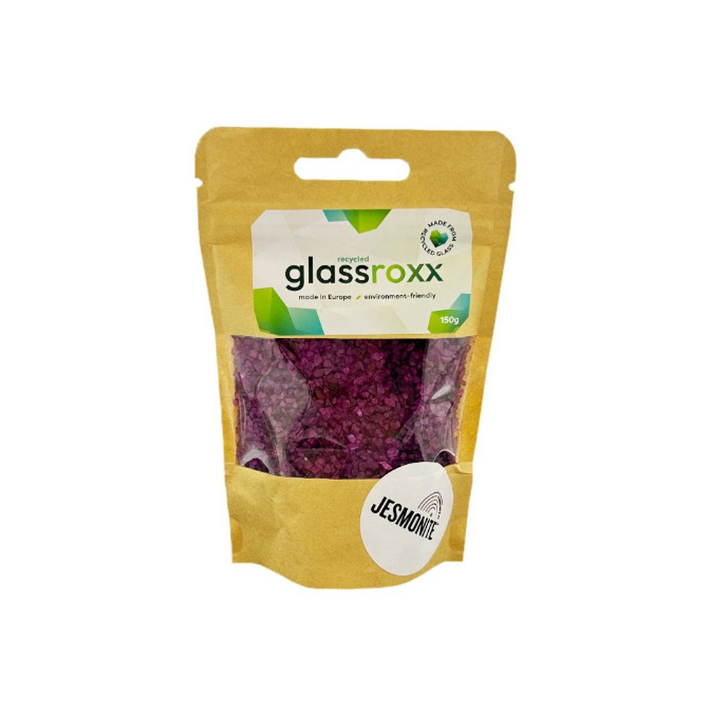 Jesmonite skleněné kamínky GlassRoxx levandulové 150 g - 3 ks
