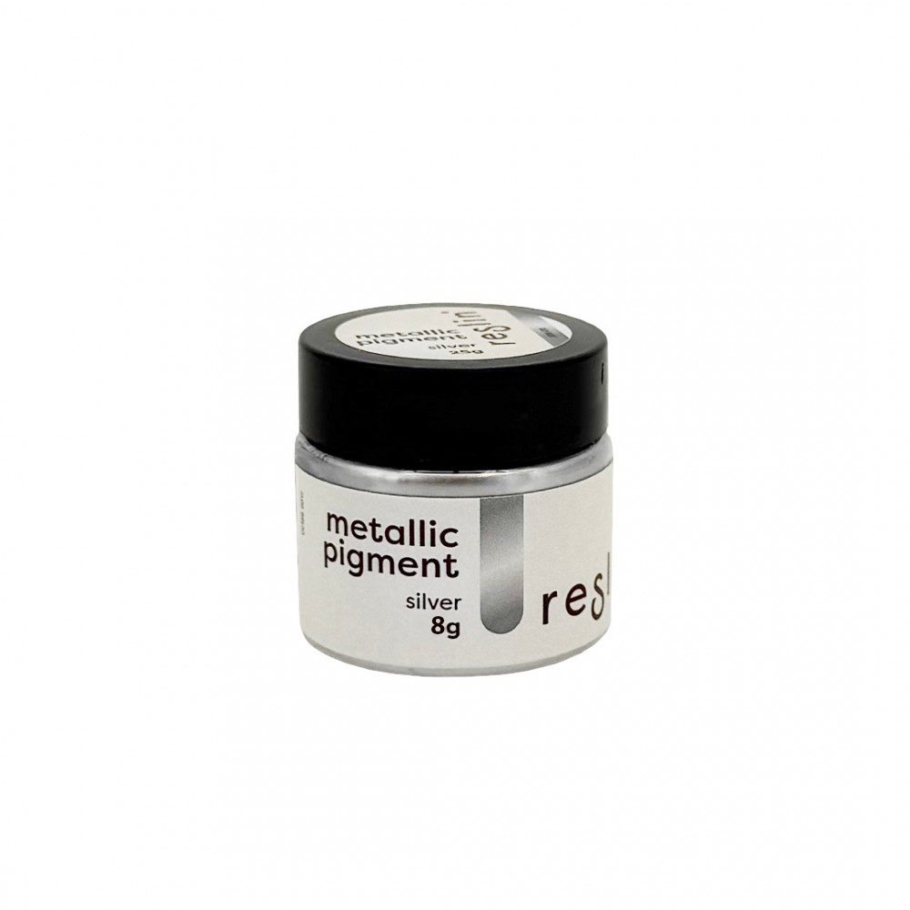 Reslin® Reslin metalický pigment do ekologické pryskyřice 8 g v barvě stříbra - 3 ks