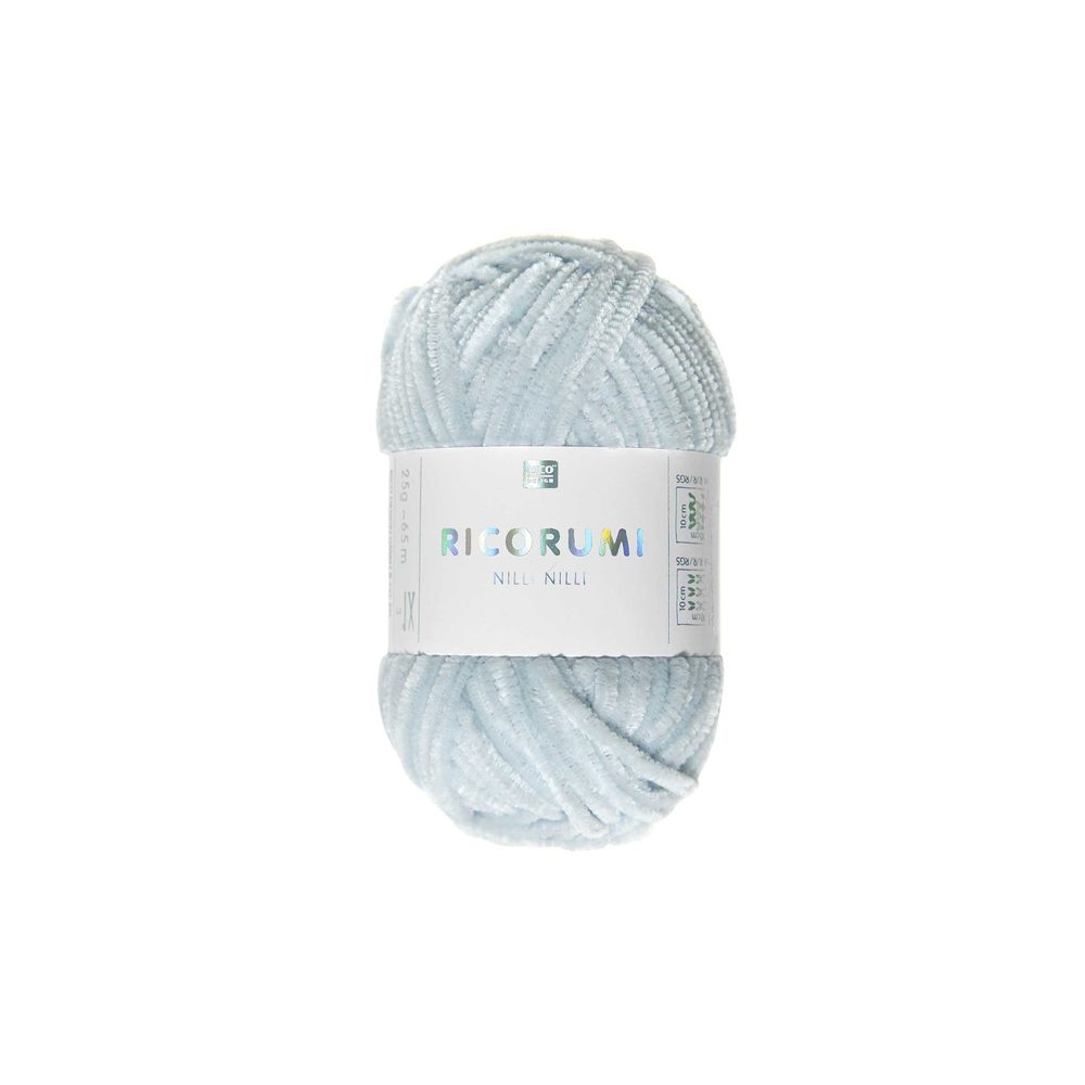 Rico Design Žinylková příze Ricorumi Nilli Nilli odstín 014 světle modrá - 3 ks