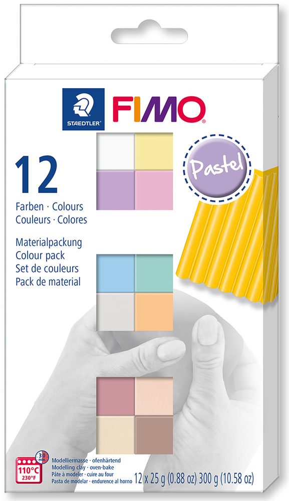 Staedtler FIMO Soft sada 12 barev 25g Pastel - 1 ks