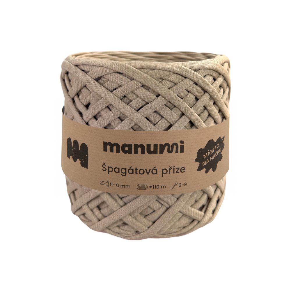 Manumi špagátová příze béžová - 3 ks