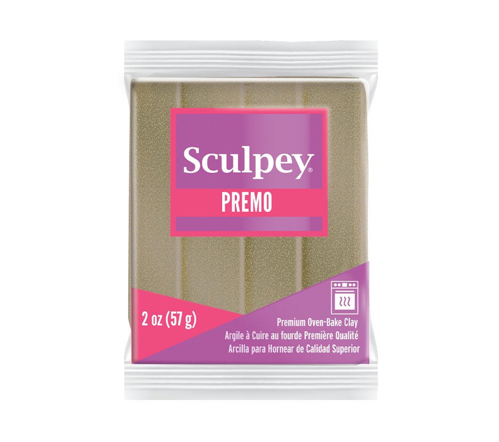 Sculpey PREMO Yellow Gold Glitter zlatá barva s glitry - 5 ks - 5 ks