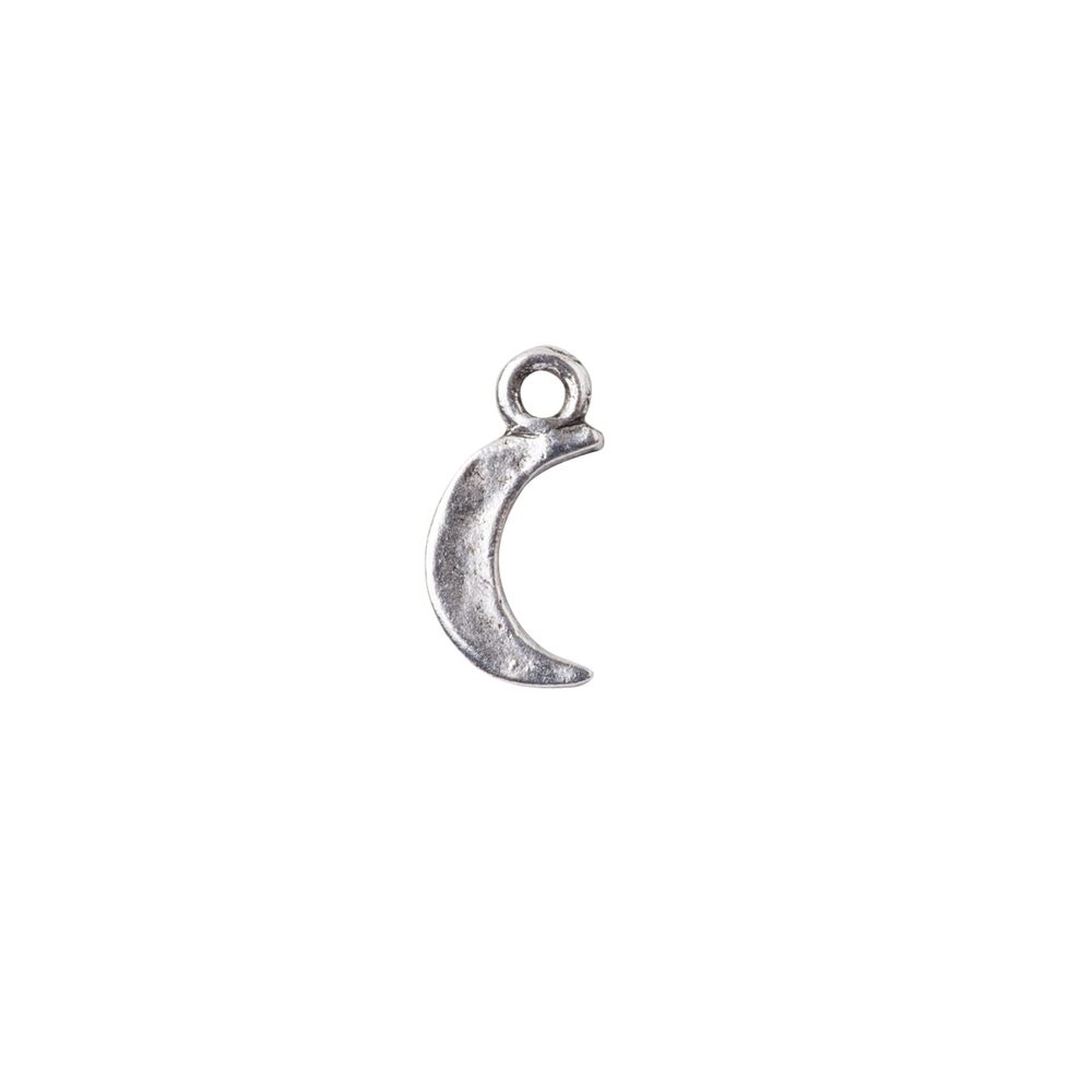 Nunn Design přívěsek Charm půlměsíc 13x7mm postříbřený - 1 ks