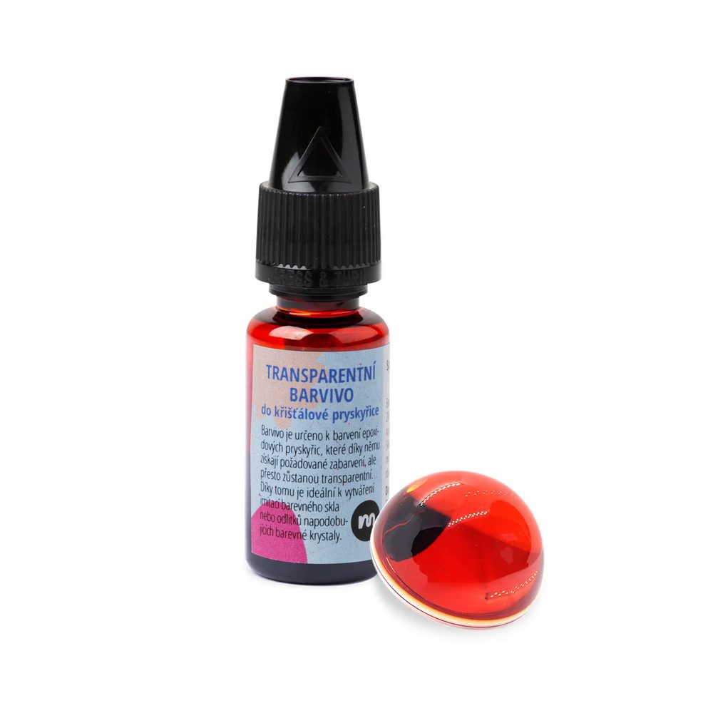 Manumi Transparentní NANO barvivo do křišťálové pryskyřice oranžové 5ml - 5 ks - 5 ks