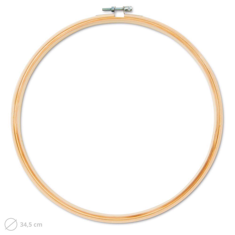 Dřevěný vyšívací kruh 34,5cm - 3 ks