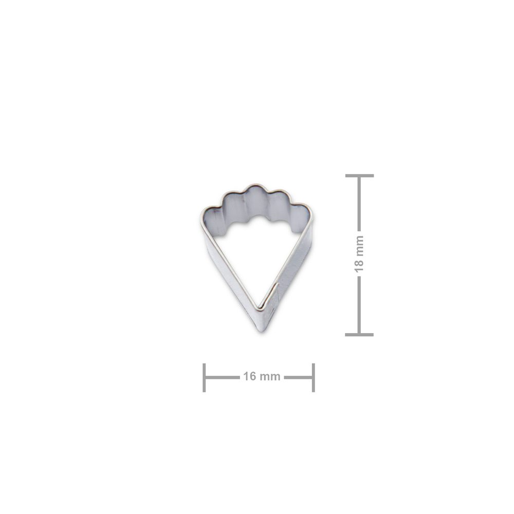 Vykrajovátko vějíř 16x18mm - 1 ks