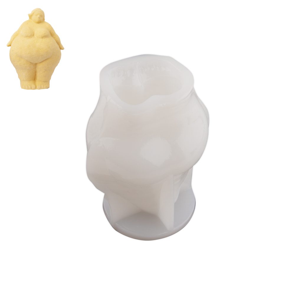Manumi Silikonová forma na odlévání kreativní hmoty kyprá žena 65x64x114mm - 1 ks
