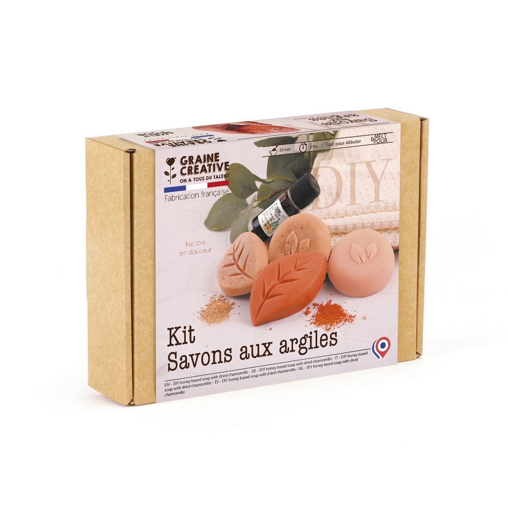 Graine Creative Kreativní sada na výrobu mýdel s jílem - 3 sady