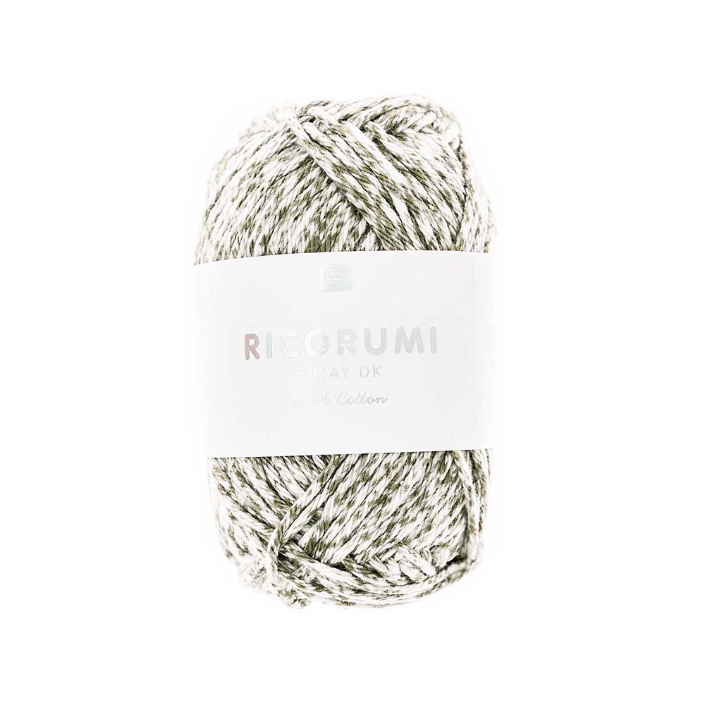 Rico Design Háčkovací příze Ricorumi Spray odstín 007 olivová - 3 ks
