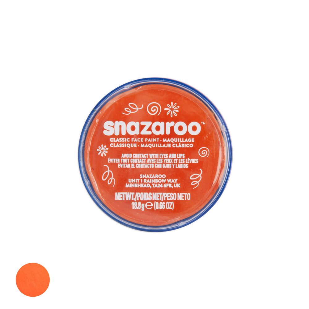 Snazaroo barva na obličej oranžová 18ml - 3 ks