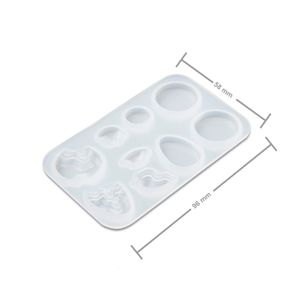 Manumi Silikonová forma na odlévání křišťálové pryskyřice větší mořské vlny - 1 ks