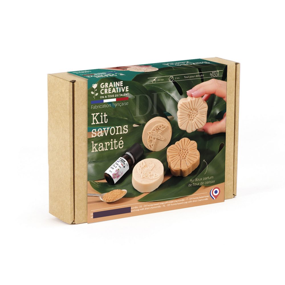 Graine Creative Kreativní sada na výrobu mýdel s bambuckým máslem - 3 sady