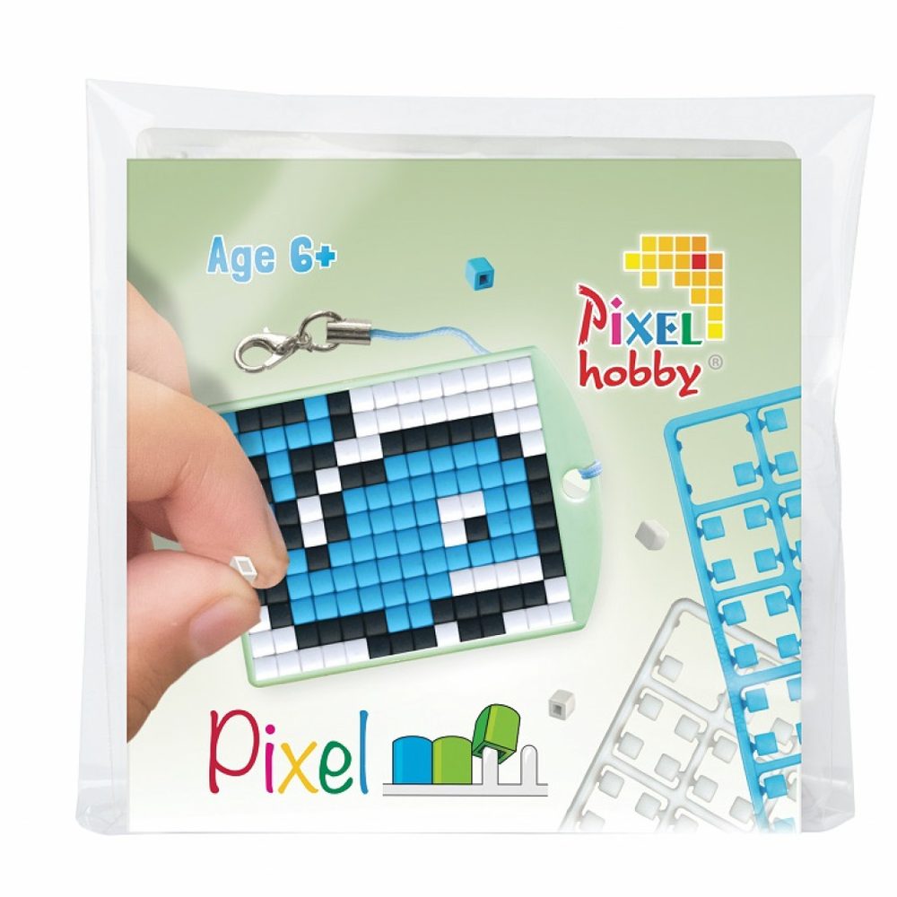 Pixelhobby Pixel klíčenka velryba nebo žralok - 1 ks