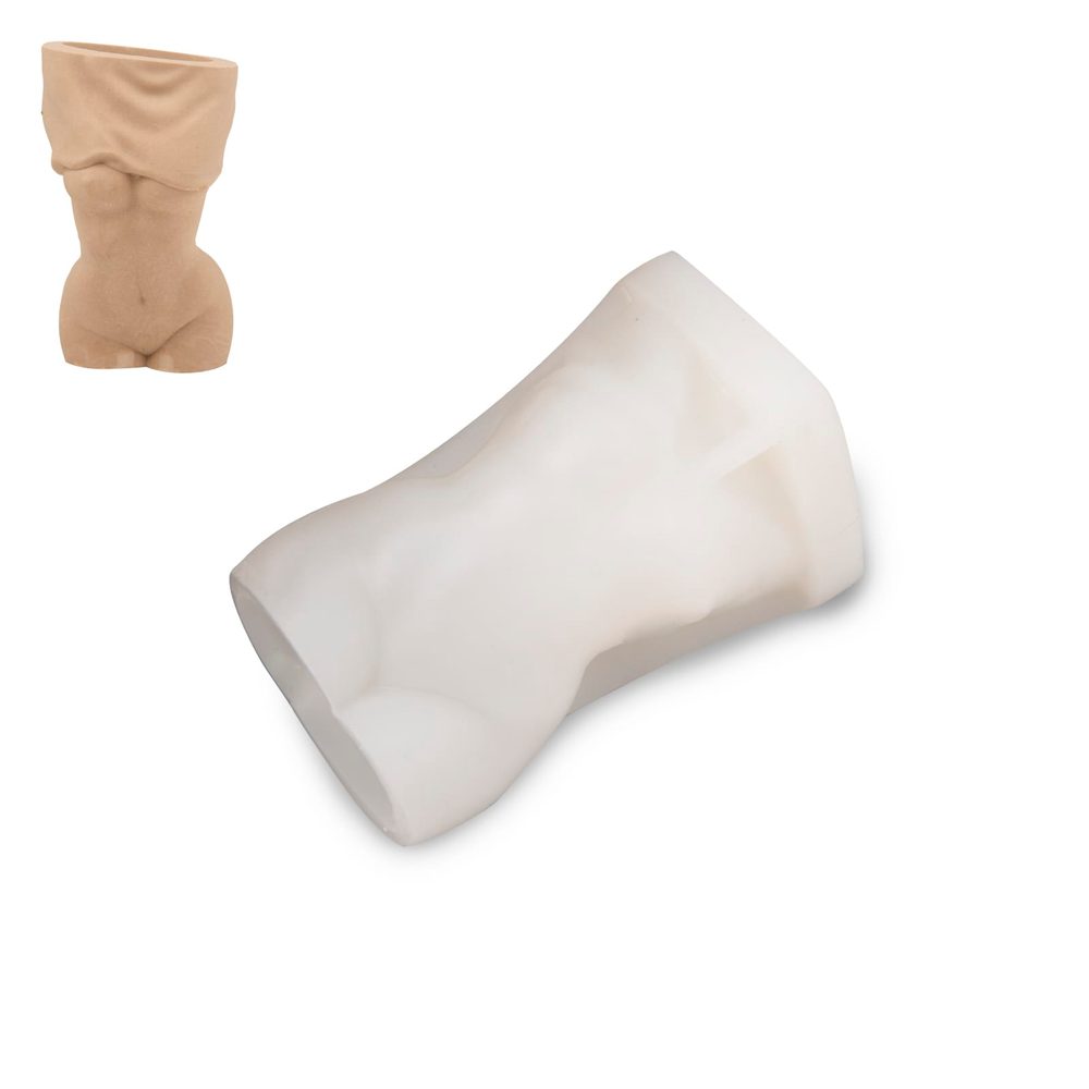 Manumi Silikonová forma na odlévání kreativní hmoty váza ženského torza 76x64x102mm - 3 ks