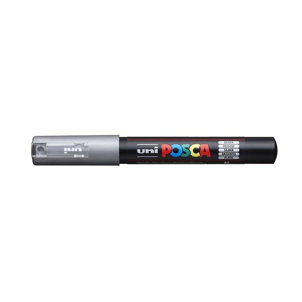 POSCA fix akrylový 1M stříbrný - 1 ks