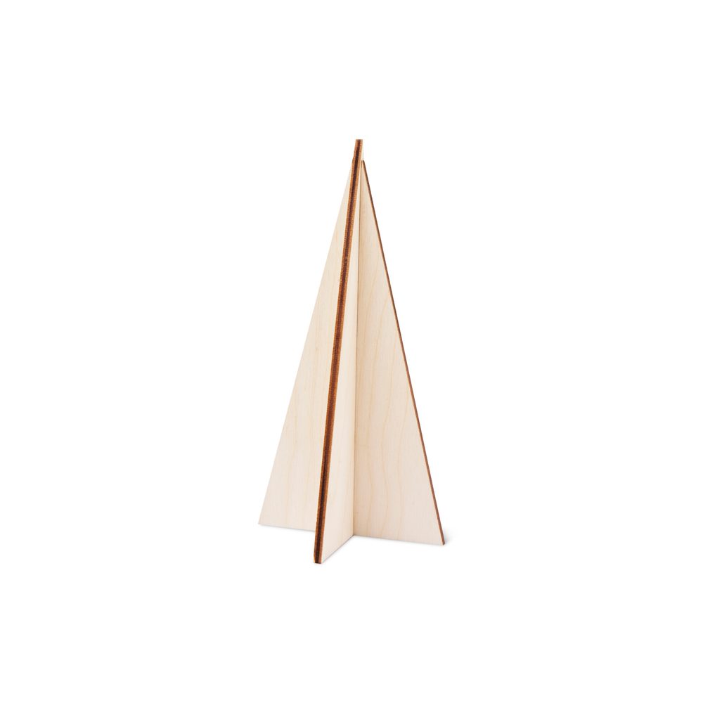 Dřevěný výřez skládací stromek rovný 15cm - 3 ks