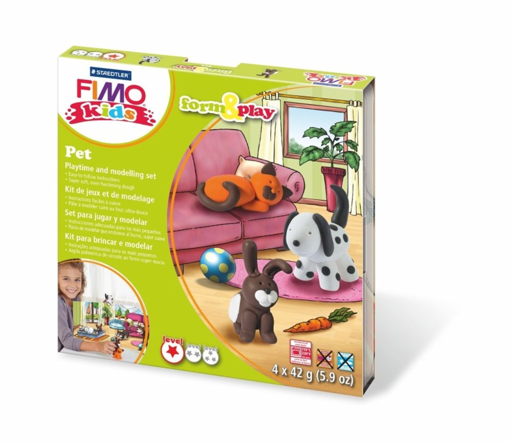 Staedtler FIMO Kids Form&Play sada Mazlíčci - 1 ks