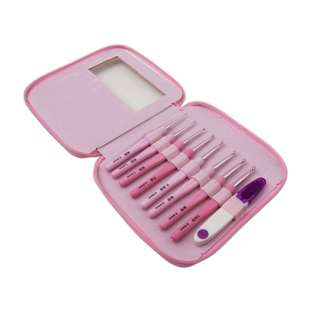 Manumi sada háčků na háčkování v pouzdře - 3 sady