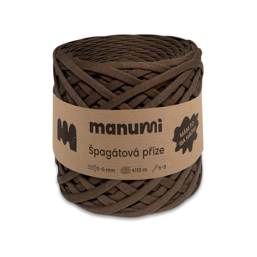 Manumi špagátová příze čokoládová - 3 ks