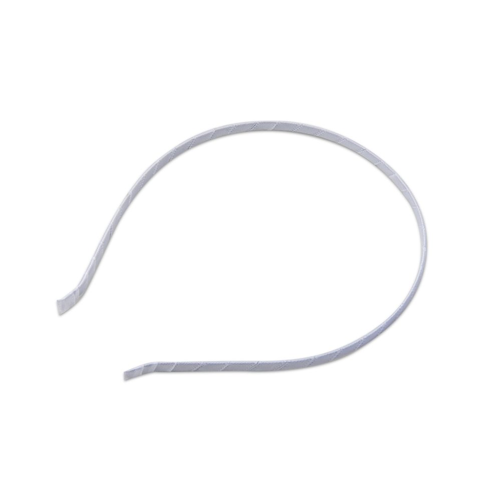 Kovová čelenka s bílou stužkou - 3 ks