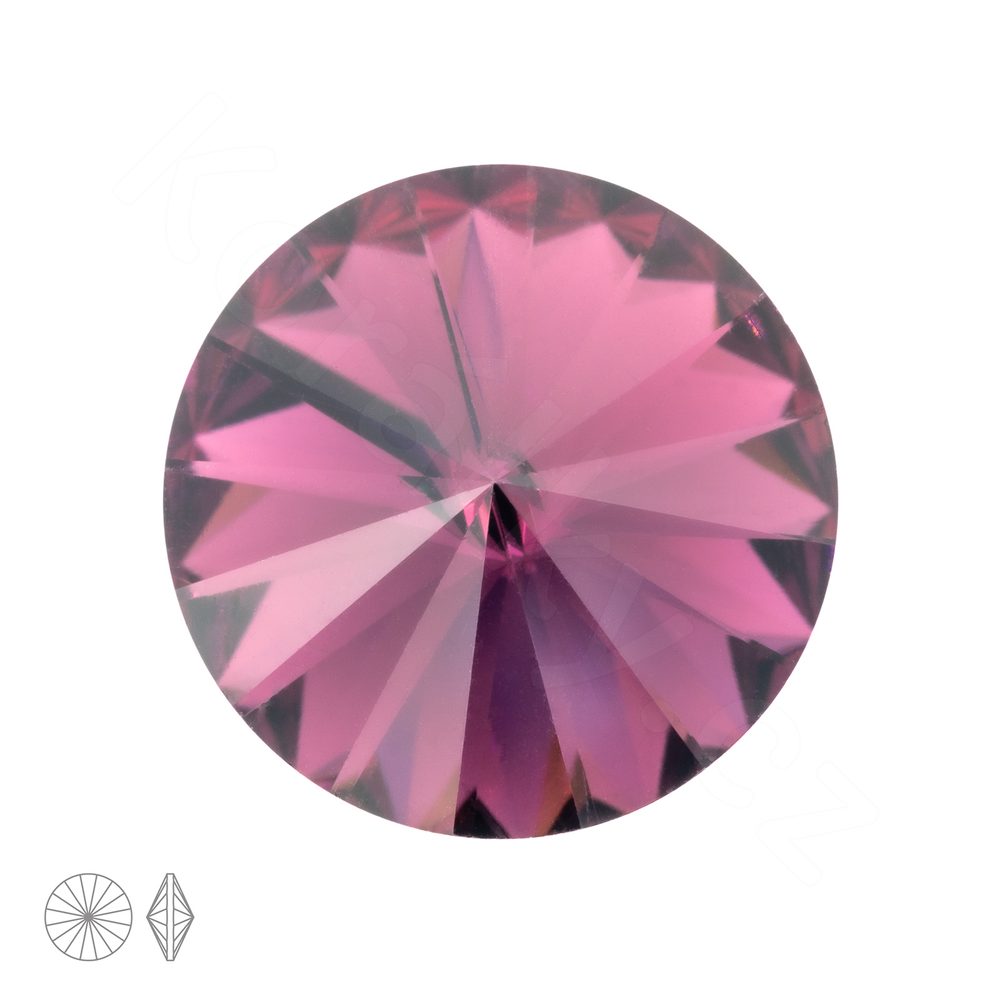 Preciosa MC Rivoli MAXIMA SS47 Amethyst - 6 ks