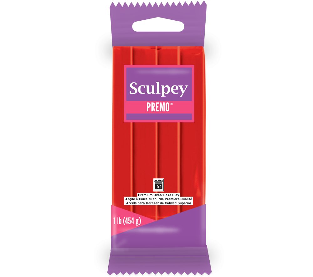 Sculpey PREMO 454g Cadmium Red Hue kadmiová červená - 3 ks