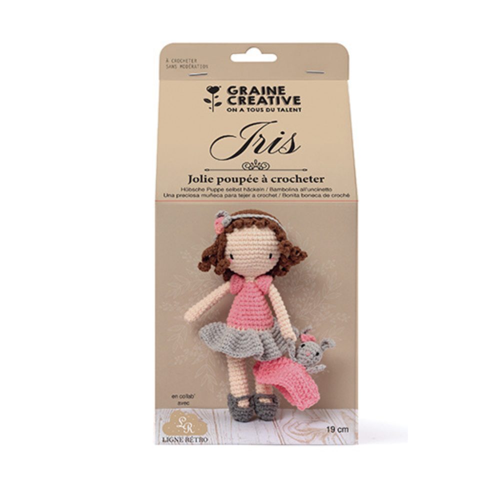 Graine Creative Háčkovací sada panenka Iris - 3 ks