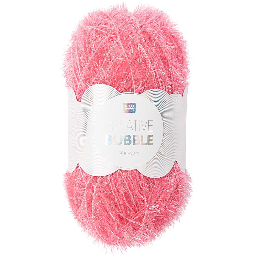Rico design háčkovací příze na výrobu žínek Creative Bubble odstín 004 fuchsiová - 3 ks