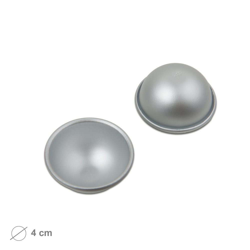 Manumi dvoudílná sada hliníkových forem na šumivé bomby ve tvaru koule ⌀4 cm - 3 sady