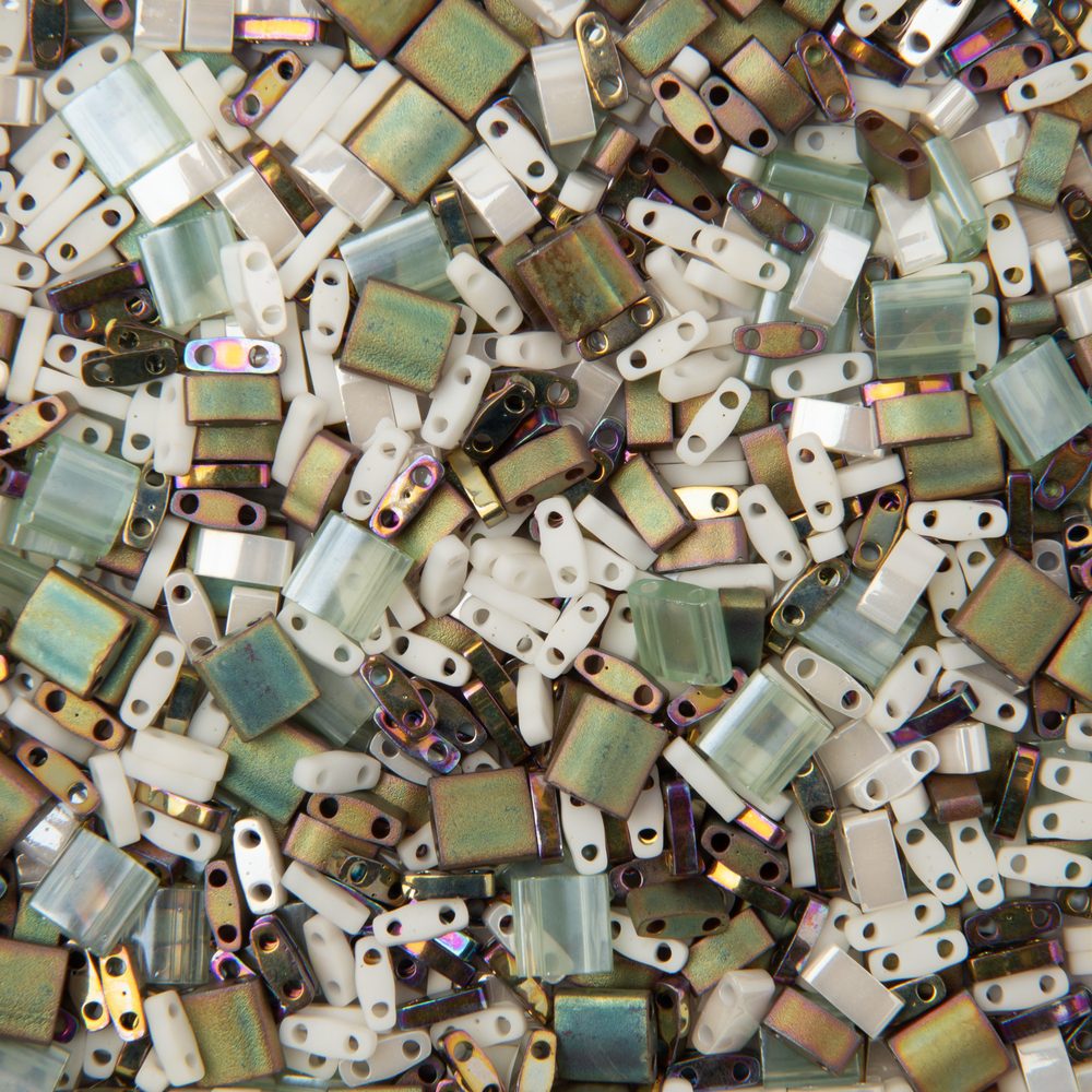 Miyuki Tila směs skleněných korálků Mixed nuts - 21 g