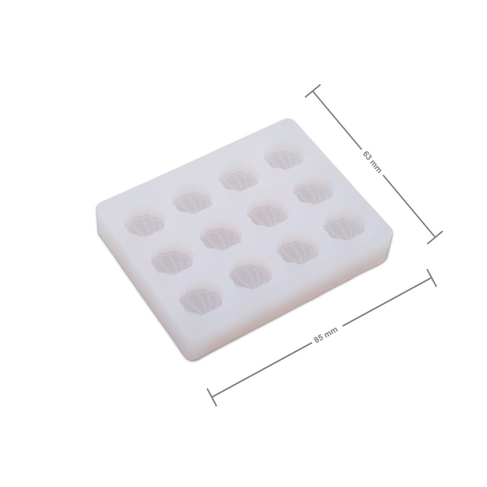 Manumi silikonová forma na odlévání kreativní hmoty 85 x 63 x 15 mm mušličky - 1 ks