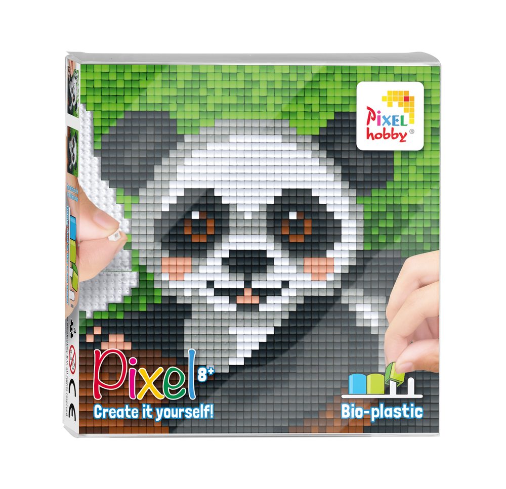 Pixelhobby Pixel sada s velkou podložkou panda - 1 ks