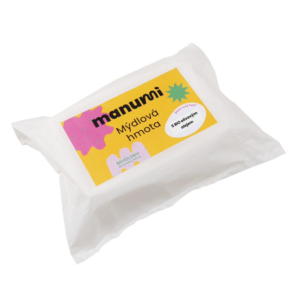 Manumi mýdlová hmota s BIO olivovým olejem 1kg - 3 ks