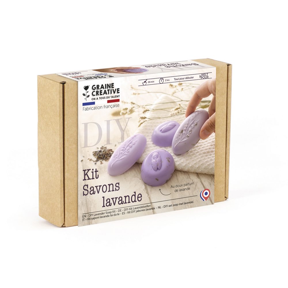 Graine Creative Kreativní sada na výrobu mýdel s levandulí - 3 sady
