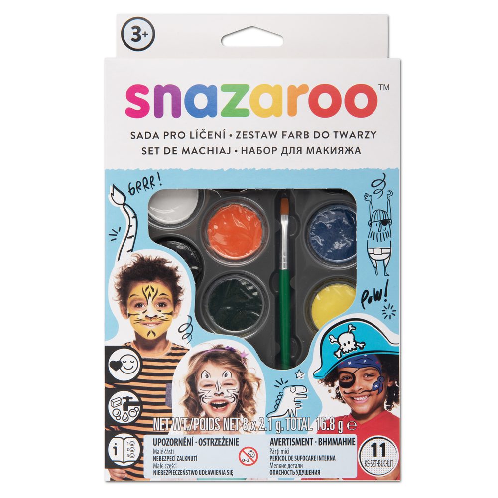 Snazaroo sada barev na obličej modrá - 3 sady