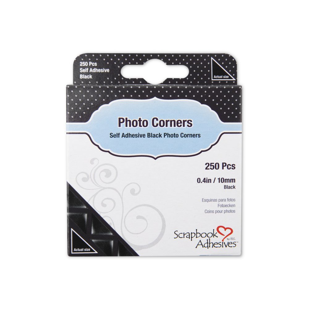 Samolepící fotorůžky černé 250ks - 3 ks