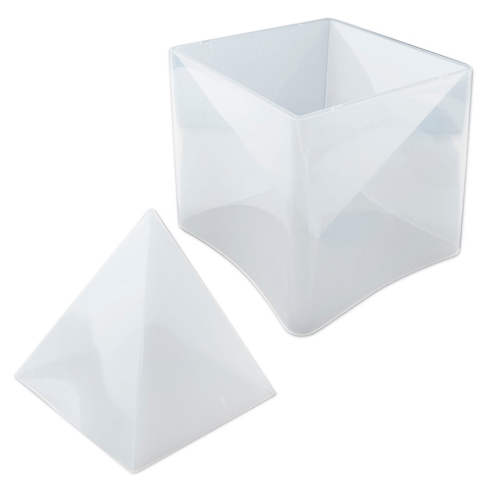 Manumi Silikonová forma na odlévání kreativní hmoty pyramida 150mm - 3 ks