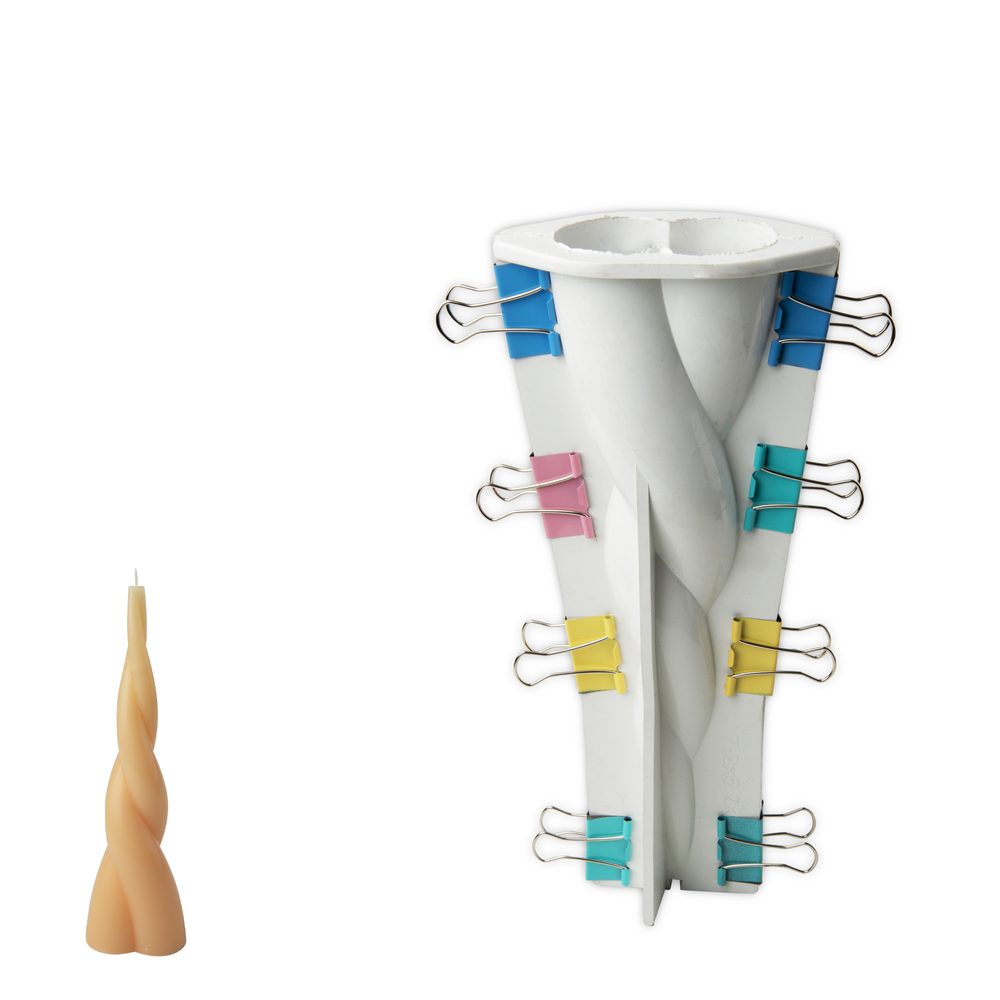 Silikonová forma na vysokou spirálovou svíčku 72x250mm - 1 ks