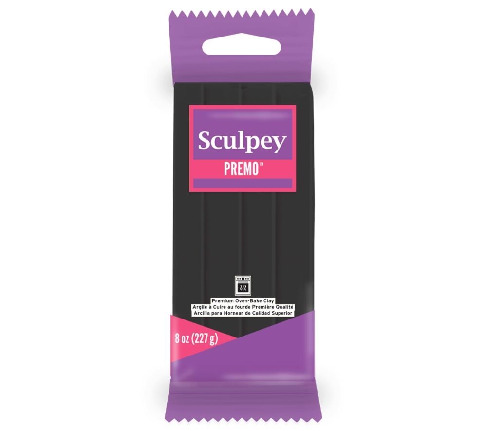 Sculpey PREMO 227g Black černá - 3 ks