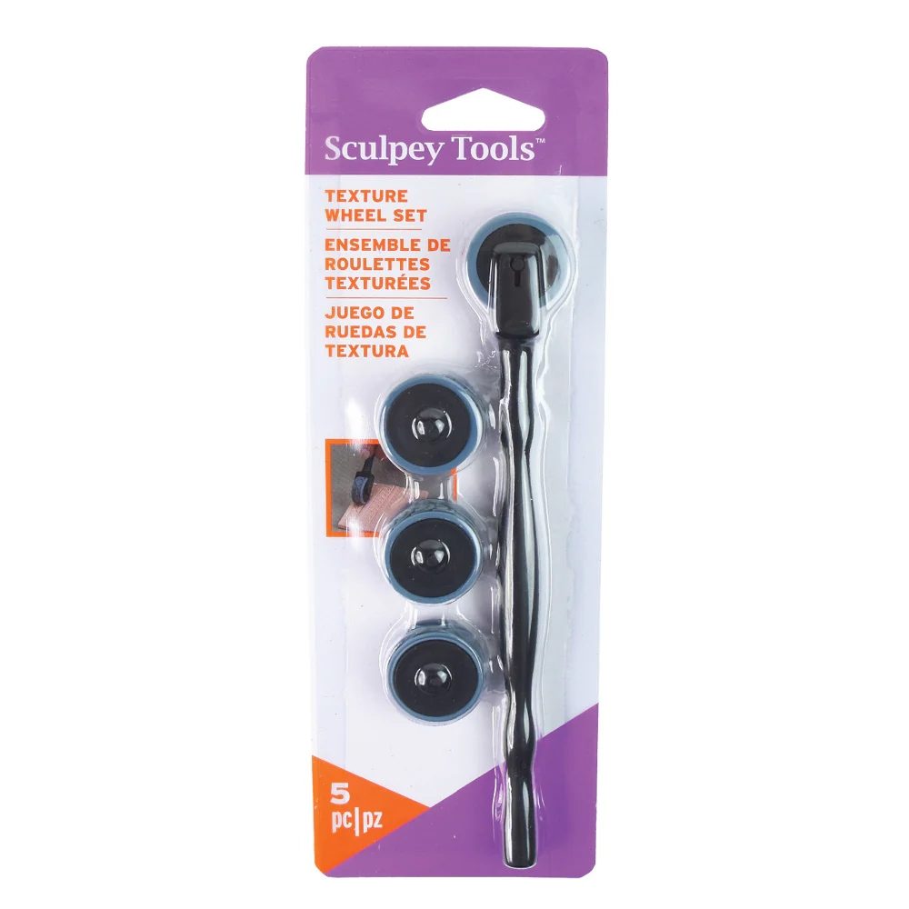 Sculpey sada texturovacích disků 4 ks - 3 sady